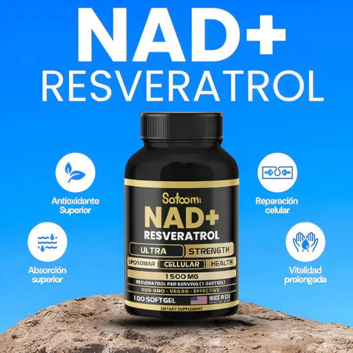 NAD+RESVERATROL| FORMULA ANTIENVEJECIMIENTO CELULAR