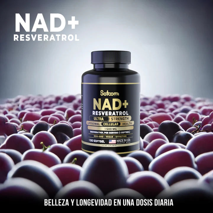 NAD+RESVERATROL| FORMULA ANTIENVEJECIMIENTO CELULAR